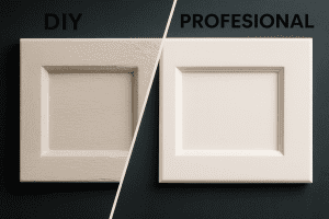 Comparativa real de acabado profesional vs DIY en lacado de muebles